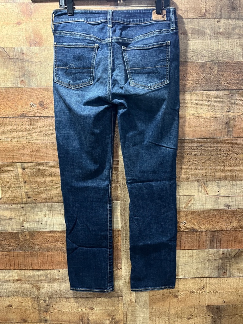 American Eagle Blue Straight Super Stretch Women's Jeans size 10 - Picture 4 of 10